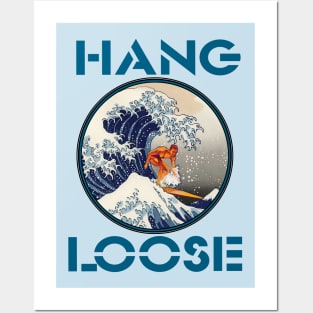 Hang Loose Great Wave Surfing Posters and Art